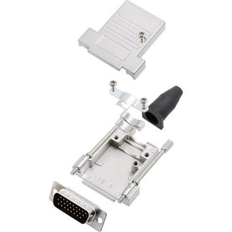 Amphenol L17DTSL15-RG-LJS-T+L717HDA26P KIT connettori maschio SUB-D 180 ° Numero Poli (num): 26 Punte a saldare 1 pz.