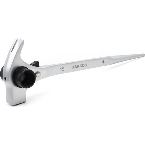 Scaffolding Ratchet 19/22mm 4 in 1 Reversible Ratchet CR-V scaffolding ratchet with matt chrome surface (1/5)
