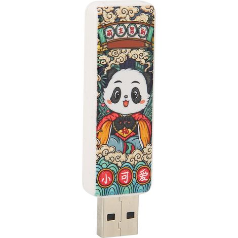 Clé USB 64GB Panda Mignon - USB 2.0 Plug and Play, Résistante aux Chocs, Compatible PC et Voiture