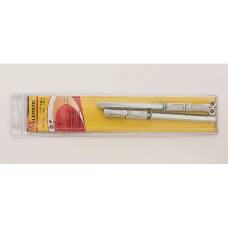2 chevilles EMS Elematic Cheville 12x12x100 mm pour tablette