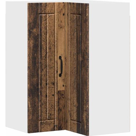 Maison Exclusive - Mobile angolare per parete LUCCA Legno antico 57 x 57 x 80 cm