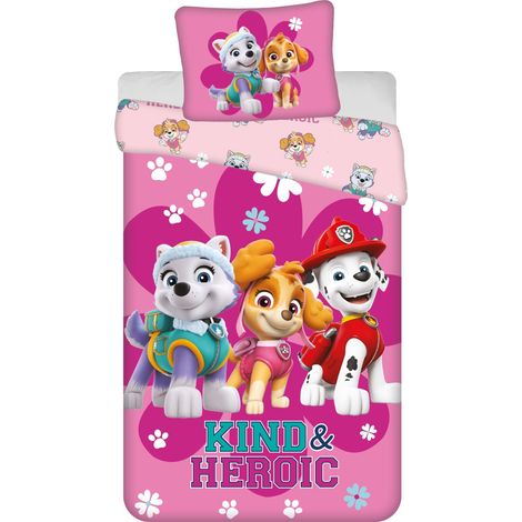 Paw Patrol Design Kuschelige Bettwäsche Baumwolle, 140x200 cm & 50x70 cm (1/2)