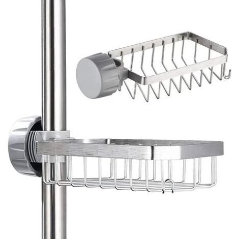 Stainless steel shower soap dish – Drill-free installation – For bars 20 to 32 mm thick – Practical bathroom storage (1/5)