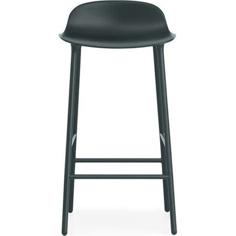 normann copenhagen Forma: Sedia da Bar, plastica in Acciaio, Verde, 77 cm