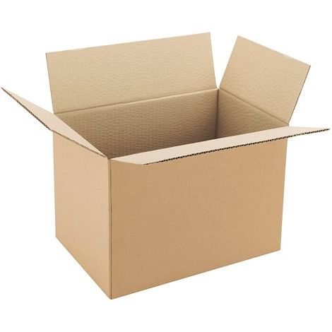Caisse américaine kraft brun simple cannelure H 25 x L 23 x P 35 cm - Lot de 25