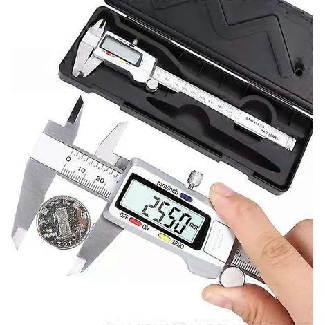 Für 150-mm-Messschieber, digitales Messwerkzeug aus Edelstahl, 6-Zoll-Digitallineal, Messinstrument - JXLGV (1/4)