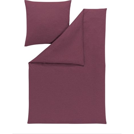 Set di biancheria da letto Estella 6873/065 Takoma Mako in jersey interlock, 160x200 cm, 3 pezzi (1/2)