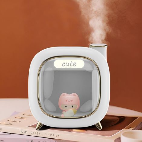 Humidificador animal lindo, humidificador creativo, recargable (blanco) (1/5)