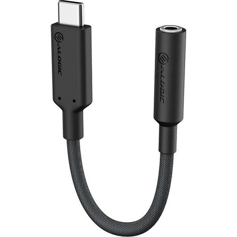 Alogic Adapter USB-C - Audio 3,5mm schwarz (ELPC35A-BK)
