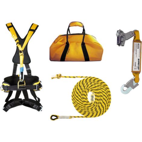 Kit anticaída básico con arnés de asiento SIKKIM B Cuerda 20m