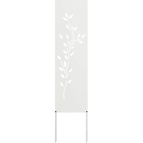 Écran de confidentialité de jardin Floral Blanc 32 x 140 cm CFW216657 (1/5)