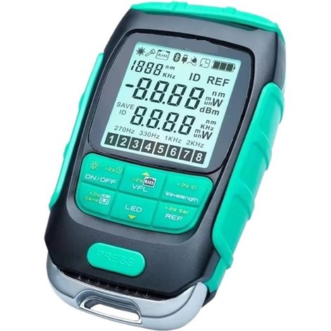 Multimètre de Puissance à Fibre Optique 4 en 1 MT-7615/7616, wattmètre Optique + VFL + testeur de câble LAN + Lampe Torche(MT-7615 15mW) (1/5)
