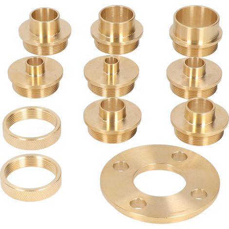 11-teiliges Set Messing-Frässchablonen mit Kontermutteradapter und Fräszubehör (1/5)
