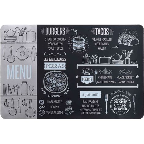 Set de table Menu de brasserie Argent (1/3)
