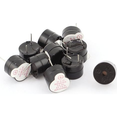 Sonnerie d'alarme d'été active à tonalité séparée magnétique, 10 pièces, DC3V 78dB