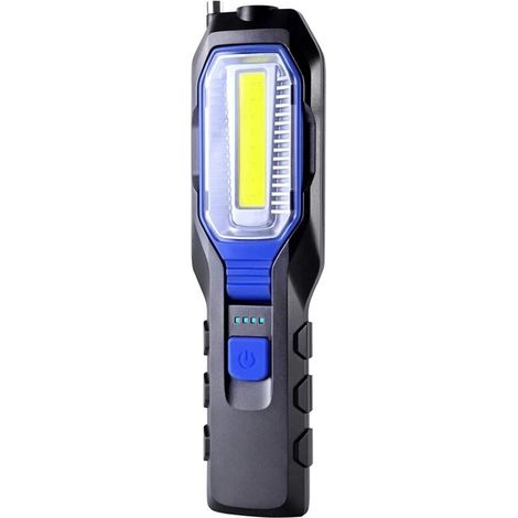 Lampes de poche (standard) Lampe Mecanicien Led Rechargeable Lampe de Travail COB Portable Rechargeable USB 2800mAh Batterie, Lampe torche à LED avec aimant, crochet et câble de chargement 3 en 1 DEN (1/5)
