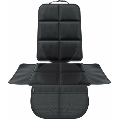 Protection de siège Voiture - Protection Siege Arriere Voiture Enfants Haut de Gamme - pour siège Auto(Noir) (1/4)