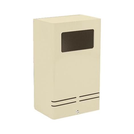 Corbeille standard à fixation murale - 20L - RAL 7040 Gris clair