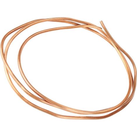Tube rond en cuivre, tube en cuivre souple, 2 m T2 en cuivre souple, diamètre intérieur : 4 mm, diamètre extérieur : 5 mm, épaisseur : 0,5 mm, pour le refroidissement (1/5)