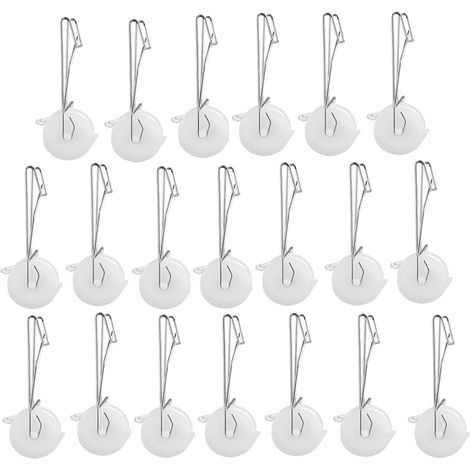 Lot de 20 crochets à rouleau de support pour tomates avec ficelle de 15 m, kit de treillis de serre, crochet durable (1/5)