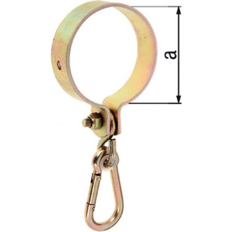 Brida giratoria D.100mm STA galvanizado amarillo Carga máxima 70 kg GAH (Por 6)