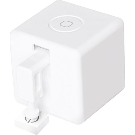Pulsador de botones inteligente Smart Fingerbot V3: concentrador Bluetooth inalámbrico compatible con Alexa con control inteligente automático y puerta de enlace, plástico ABS, blanco, 34,5 mm (1/5)