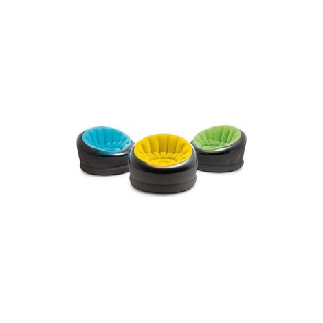 Fauteuil Gonflable Jazzy Vert Confort Moderne, Gonflable, Couleur Vive - Intex