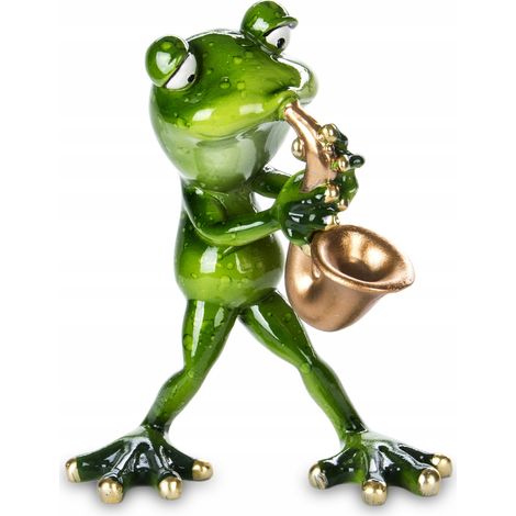 Frosch-Saxophonist-Figur, Froschmusiker, Saxophon (1/5)