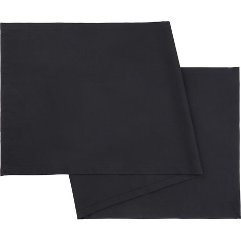 Mömax Tischläufer Steffi Uni Schwarz ca. 45x150cm