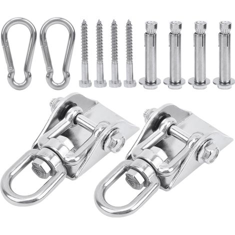 Kit de Suspension Lourd en Acier Inoxydable 304 avec Mousquetons de Sécurité à Verrouillage (1/5)