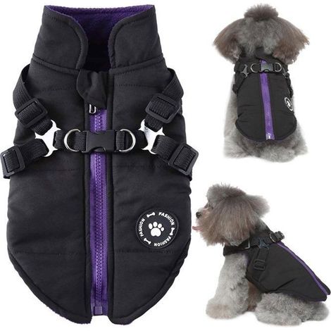 Pull pour chien XL, manteau pour chien, veste pour chien, vêtements pour chien avec fermeture éclair, veste doublée pour chien (1/5)
