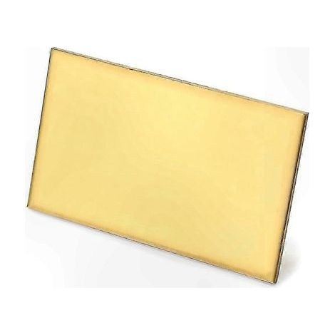 Feuille d'alliage de cuivre durable de 3 mm. feuille de laiton de 60 x 100 mm. adaptée aux projets d'artisanat et de bricolage. (1/4)