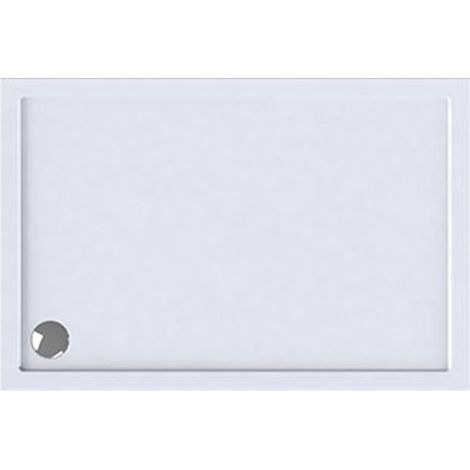 Wisa Maia Receveur de douche 120x90x5cm évacuation 90mm rectangulaire Acrylique Blanc (1/2)