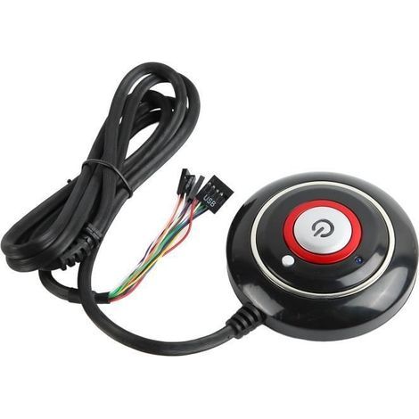 Sonew Fernbedienungs-PC-Ein-/Ausschalter, robuster und leichter ABS-PC-Ein-/Ausschalter, einfache Installation, Plug & Play (1/4)