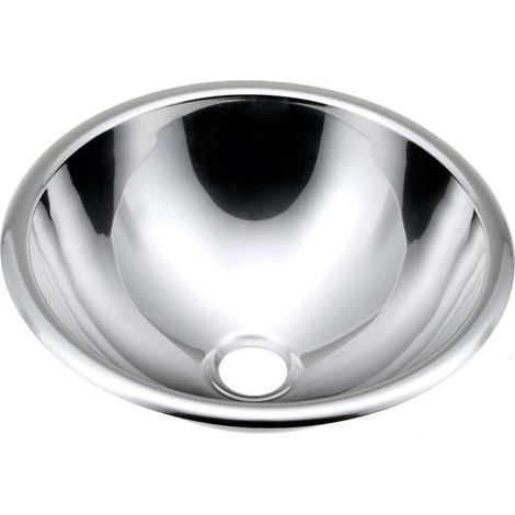 Sapho Waschtische-Edelstahl - Einbauwaschtisch, Durchmesser 36 cm, Edelstahl 13029.B