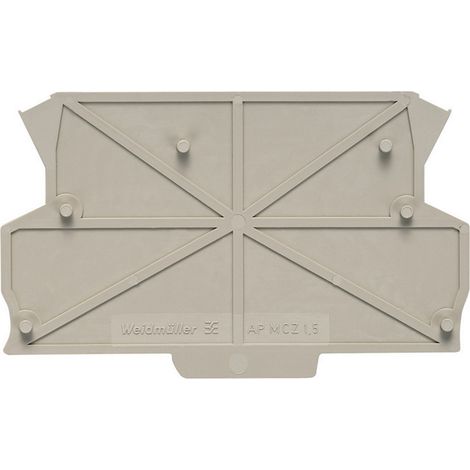 Abschlussplatte 8389030000-1 Beige 1 St. Weidmüller AP MCZ1.5