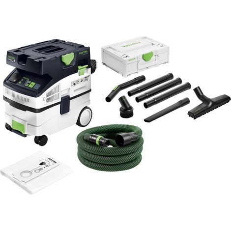 Festool CTM MIDI I CLEANTEC Absaugmobil 1200 Watt 15 l Staubkl. M + RS-ST D 27/36-Plus Standard Reinigungsset