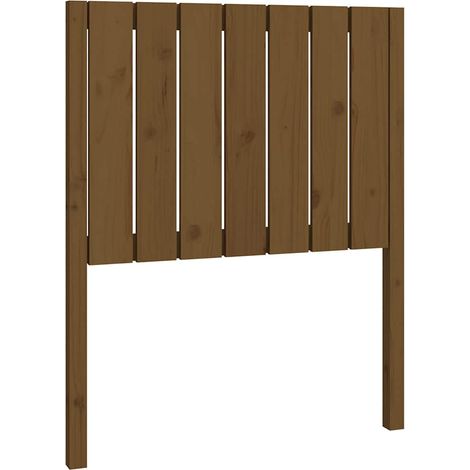 Maison Exclusive - Cabecero de cama madera maciza pino marrón mie (1/5)
