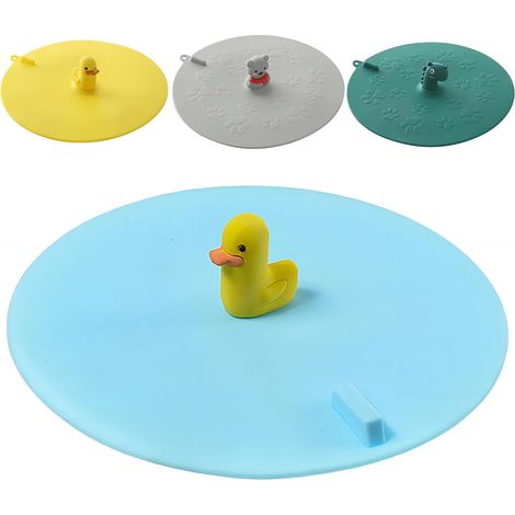 Bouchons et Couvercles pour Baignoire et Douche, Bouchon de Trop-Plein, Entretien des Éviers, et Couvercle de Drainage, Canard Bleu (1/5)