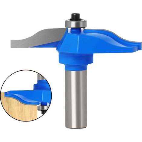 Hartmetall-Holzfräser, 1/2-Zoll-Schaft, römischer Ogee-Fräser, hitzebeständig, blau, für die Holzbearbeitung (1/5)
