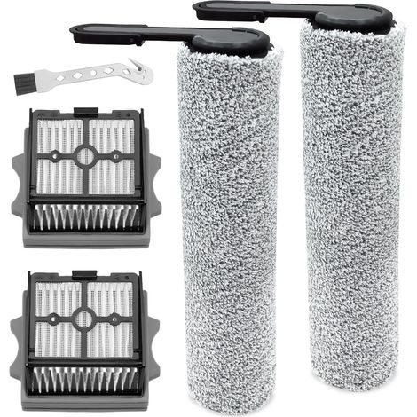 Walzen, 2 Filter, 1 Reinigungsbürste, Mikrofaser, HEPA, für Tineco Floor One S6 S7 (1/5)