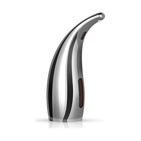 BEBUSINGOTO Distributeur de savon automatique de salle de bain 300 ml Distributeur de savon sans contact infrarouge【Argent】 (1/5)