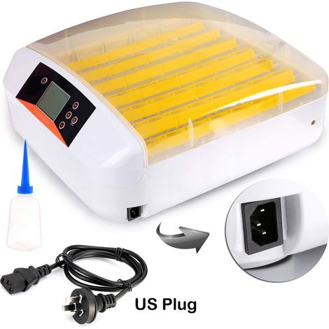 Incubadora automática de 56 huevos, digital transparente, con pantalla LED de temperatura y control de humedad, para pavos, gansos, aves, codornices y pollos. (1/5)