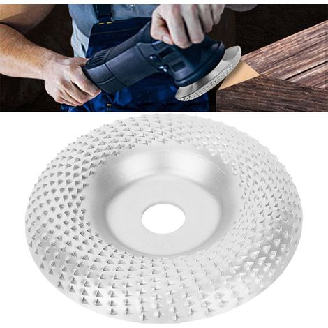 Disque à meuler en acier pour le travail du bois, accessoire pour outils électriques, quincaillerie, disque à sculpter les racines incurvées argenté E1-532 (1/5)