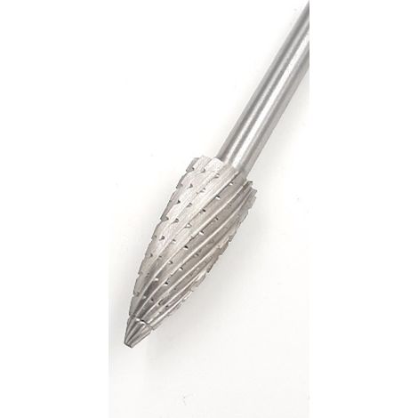 FRESA ROTATIVA HSS OGIVA DENTE GROSSO Z2