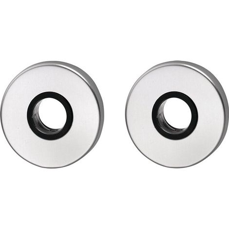 Rosace de poignée 051 Inox F00 Epaisseur plaque 8 mm trou de poignée rond EDI