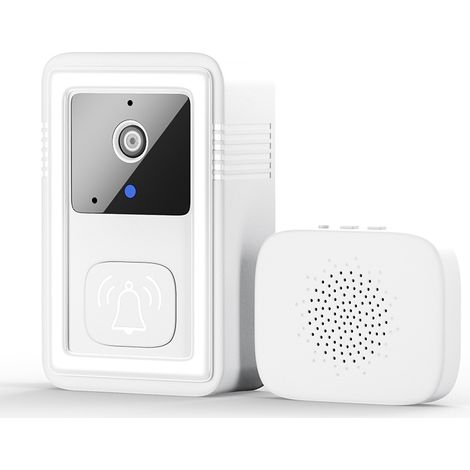 Applicable à M9S Sonnette sans fil intelligente – Visiophone WiFi – Carillon “Ding Dong” inclus – Batterie rechargeable intégrée – Sonnette de porte connectée (1/3)