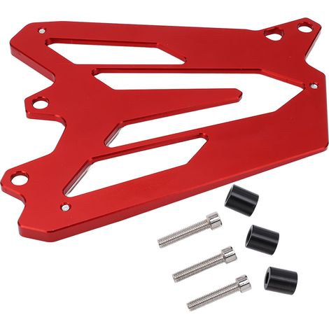 Protège pignon avant en alliage d'aluminium CNC, carter chaîne moteur de rechange pour MT-07 FZ-07 XSR700, rouge, couvre-pignon robuste, protection moteur sportive. (1/5)