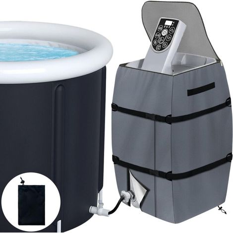 Faltbare, wasserdichte und verstellbare Whirlpoolpumpenabdeckung – Abdeckung mit Kordelzug und Schnalle