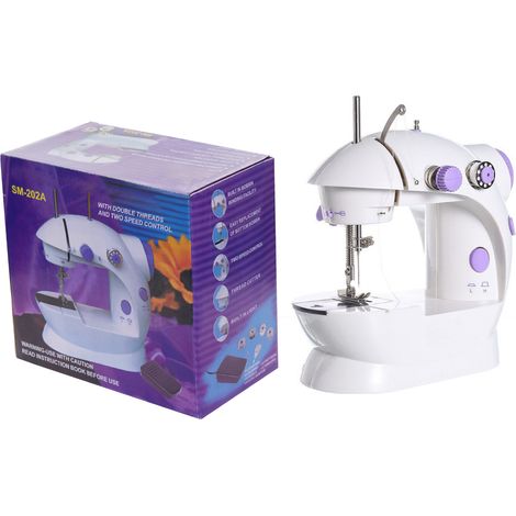 Mini machine à coudre avec lumière, vitesse réglable, portable électrique pour débutants, 110V US (1/5)